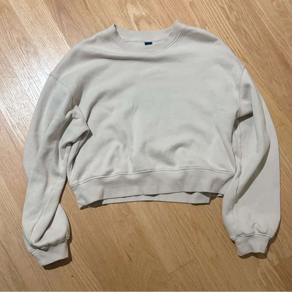 Beige Sweatshirt Old Navy